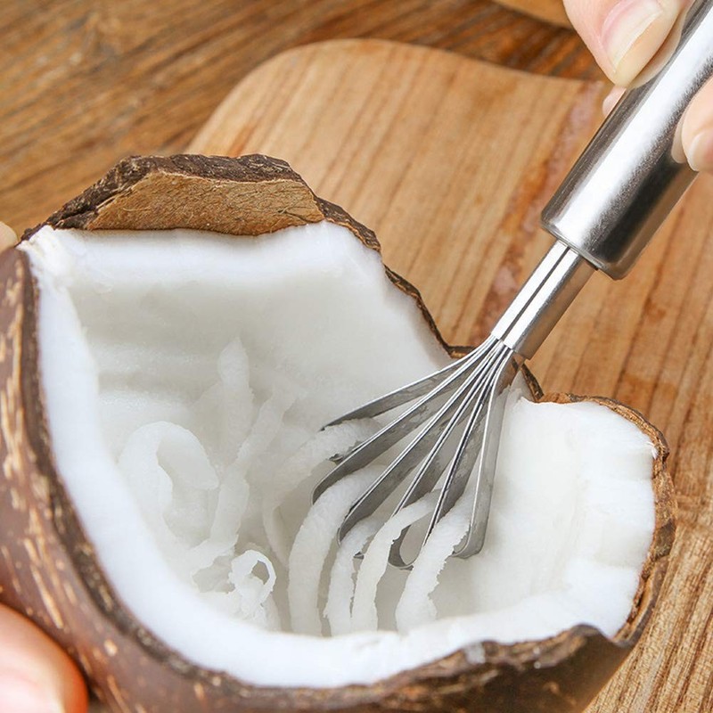 Highly Efficient Coconut Meat Planer Fish Scraper Hook Kitchen Tool Five Jaw gallery