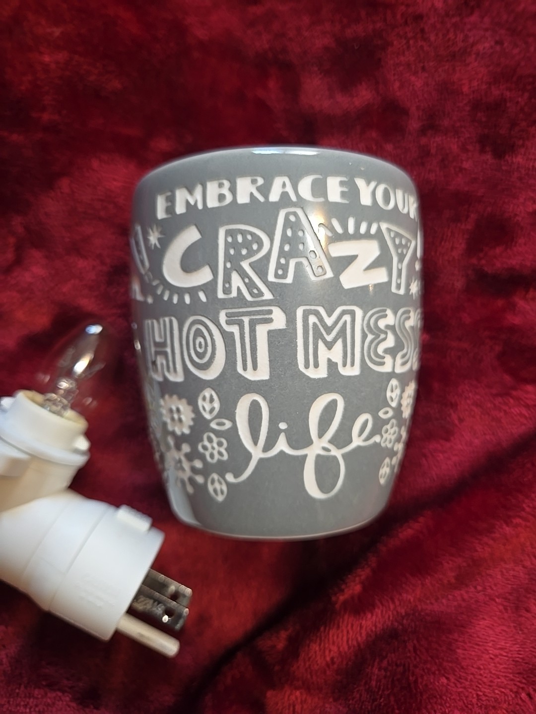 Scentsy -" CRAZY HOT MESS " Wall-Plug In Wax Oil Warmer gallery