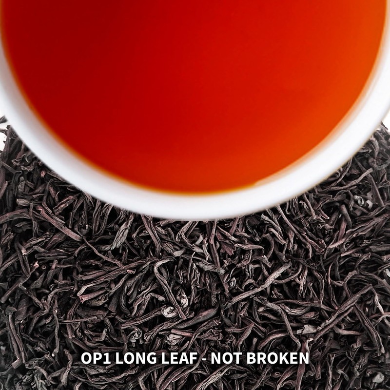 Premium Ceylon Loose Leaf Black Tea - Rich, Smooth Flavor | 1lb OP 1 Grade gallery