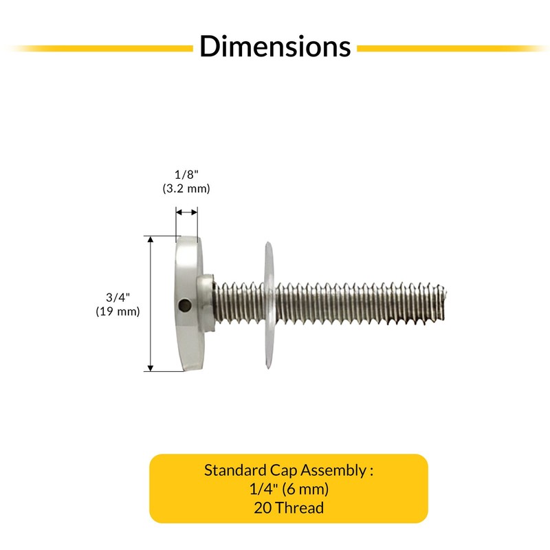 Brixwell SRKNWBMCH Chrome BMNW Stud Replacement Set gallery