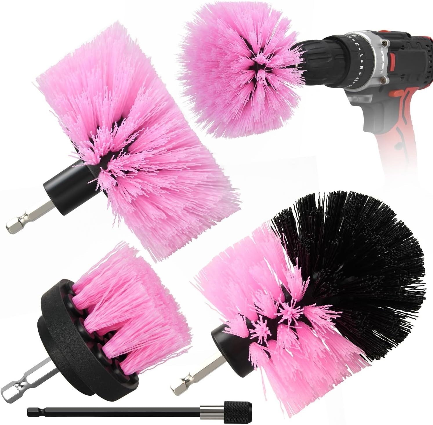 Drill Brush Attachment Set 4/7/9/10PCS Power Scrubber for Grout Tile Tub Shower gallery