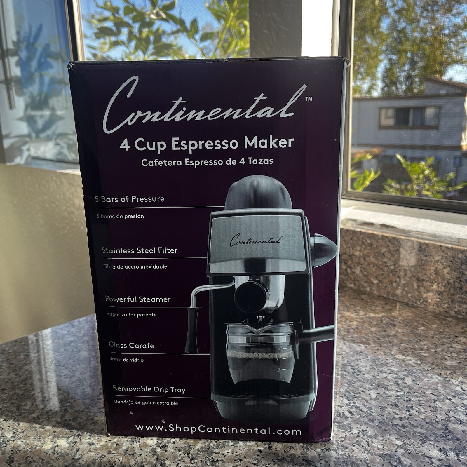 Espresso Machine with Milk Frother Continental Espresso Maker In Original Box gallery
