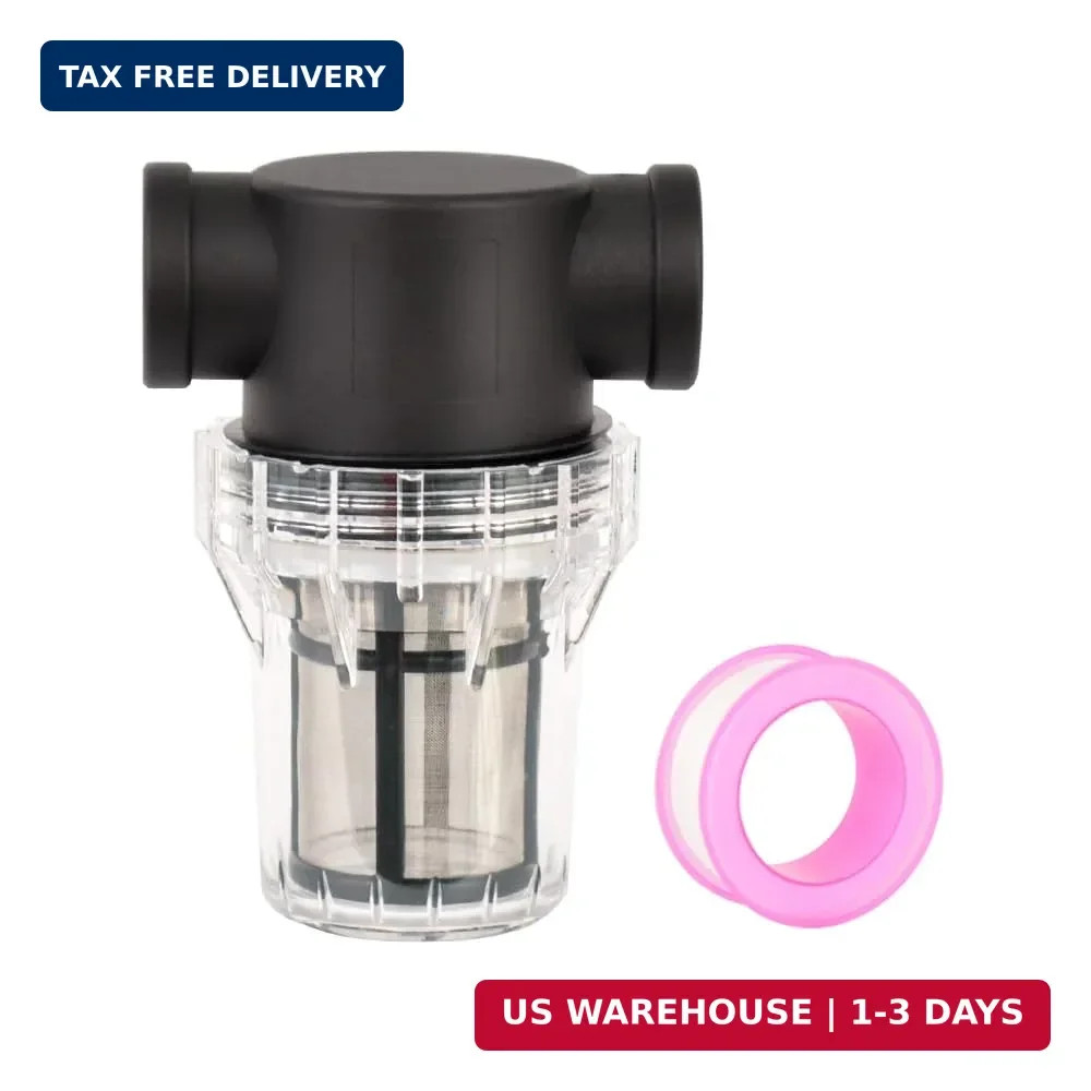 Generic Water Pump Strainer 3/4"" Female NPT in-Line Strainer with 100 Mesh Stai gallery