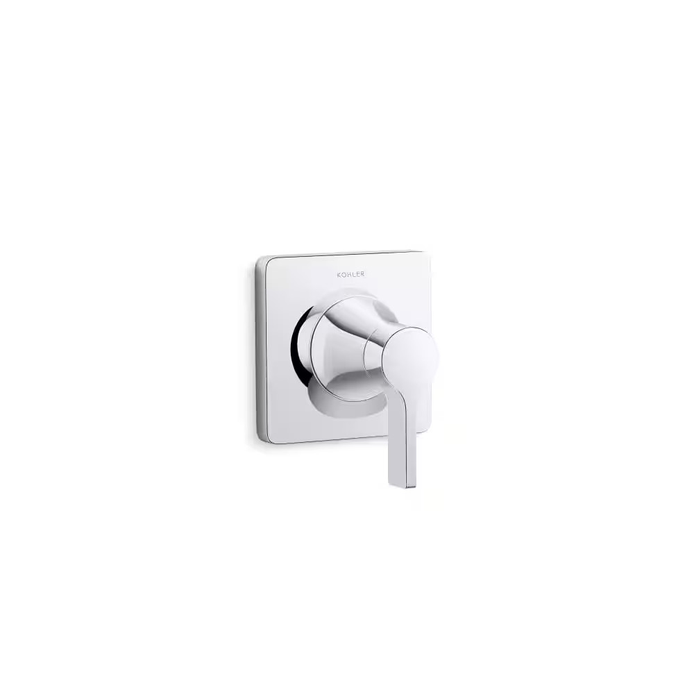 KOHLER Venza 1-Handle Transfer Valve Trim in Polished Chrome Valve Not Included