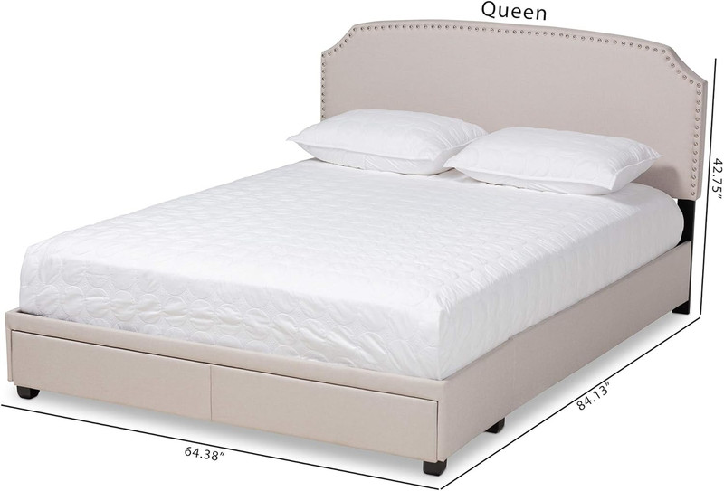 Platform, Queen, Beige/Black gallery