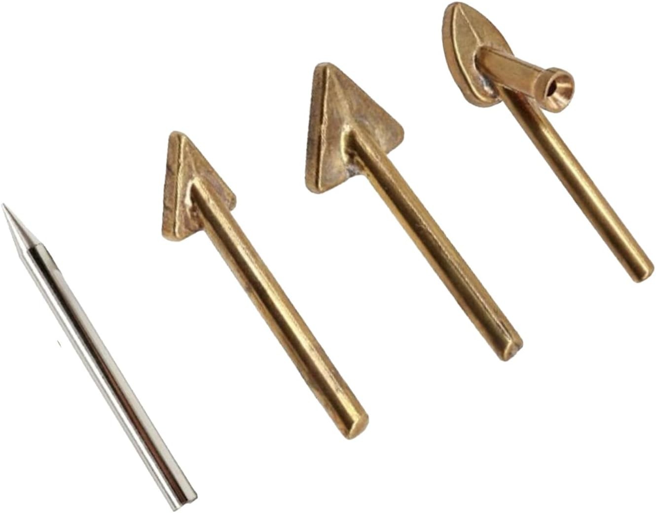4 Pcs Copper Plastic Welding Tips for Soldering Iron, Replacement Triangular ... gallery