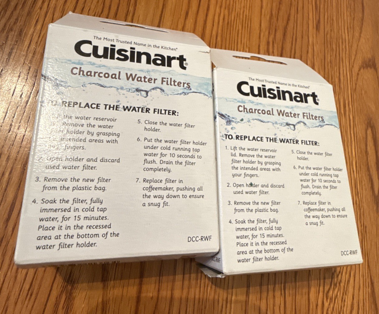 2 - Cuisinart DCC-RWF Replacement Charcoal Water Filters 2 Pack NIB gallery