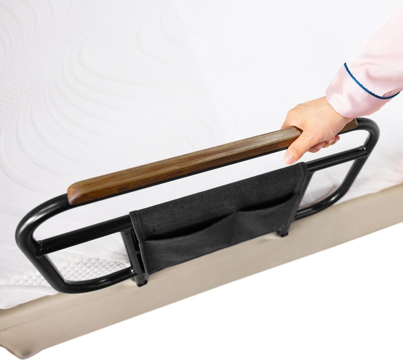Bed Side Rails for Adjustable Bed Base for Mattress Under 10 Inches, Set of 2 gallery