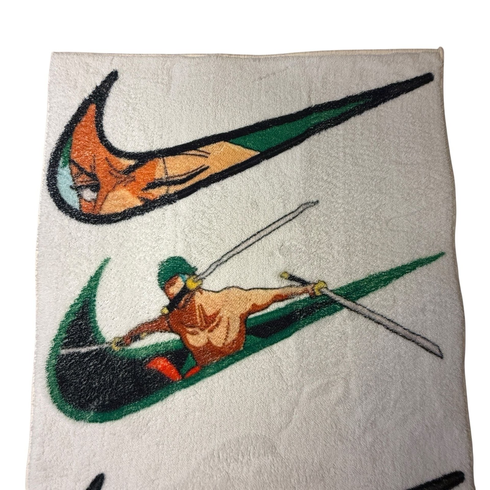 Custom One Piece Anime Inspired Nike Swoosh Graphic Rug gallery