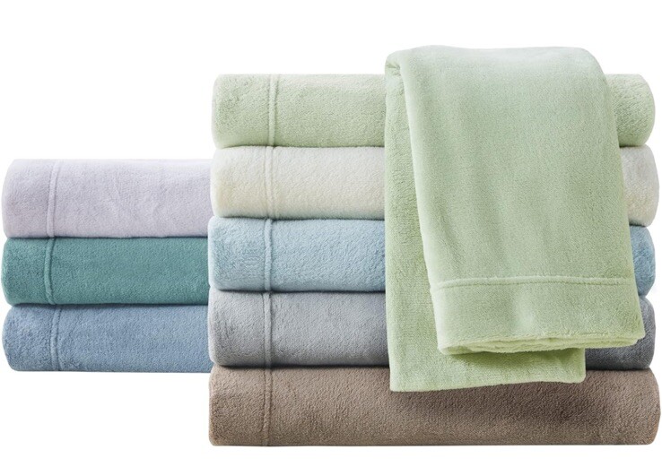 Sleep Philosophy True North Soloft Plush Bed Sheet Set, Wrinkle Resistant, Wa... gallery