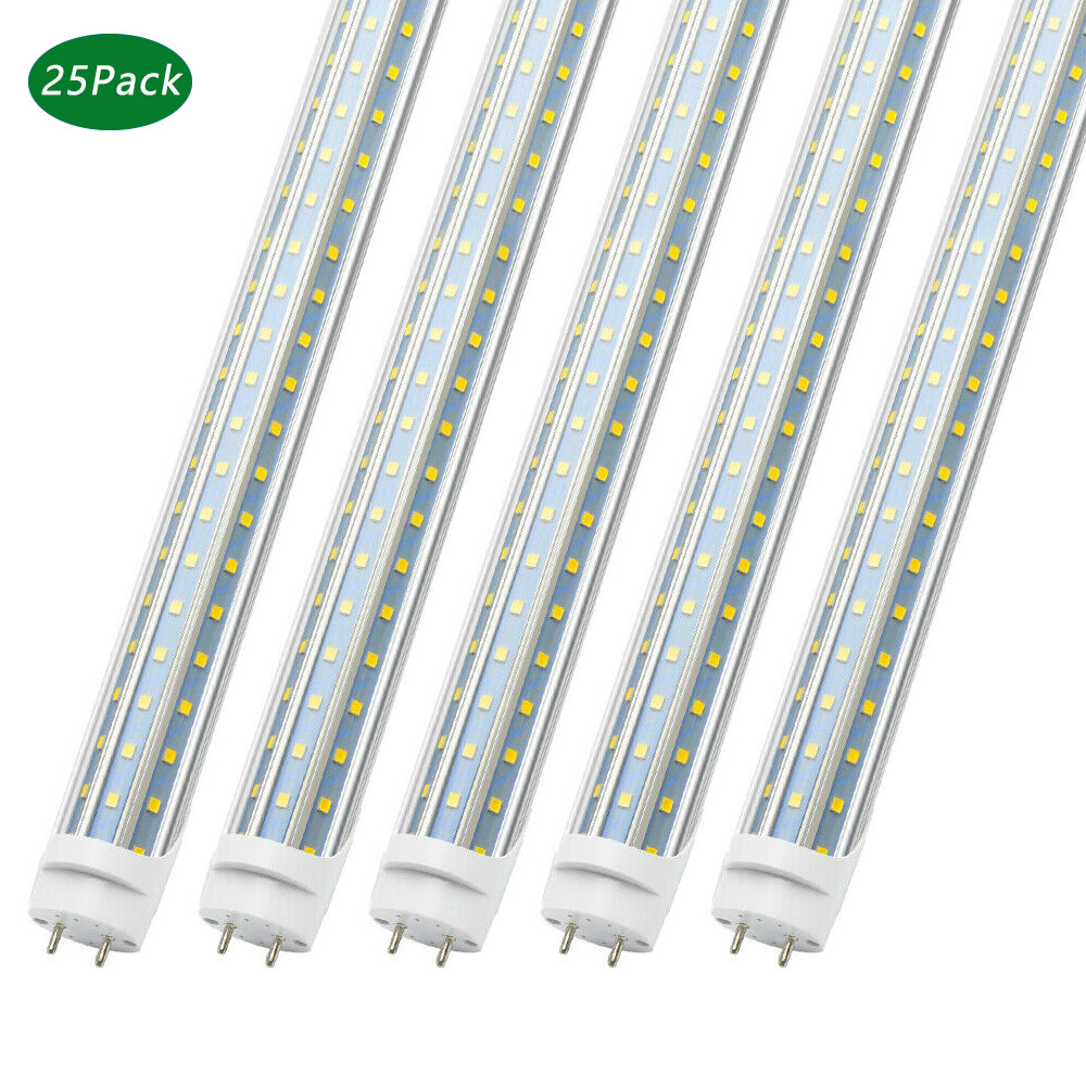 25 Pack T8 4FT LED Tube Light Bulb 60W G13 LED Shop Garage Warehouse Light 6500K gallery