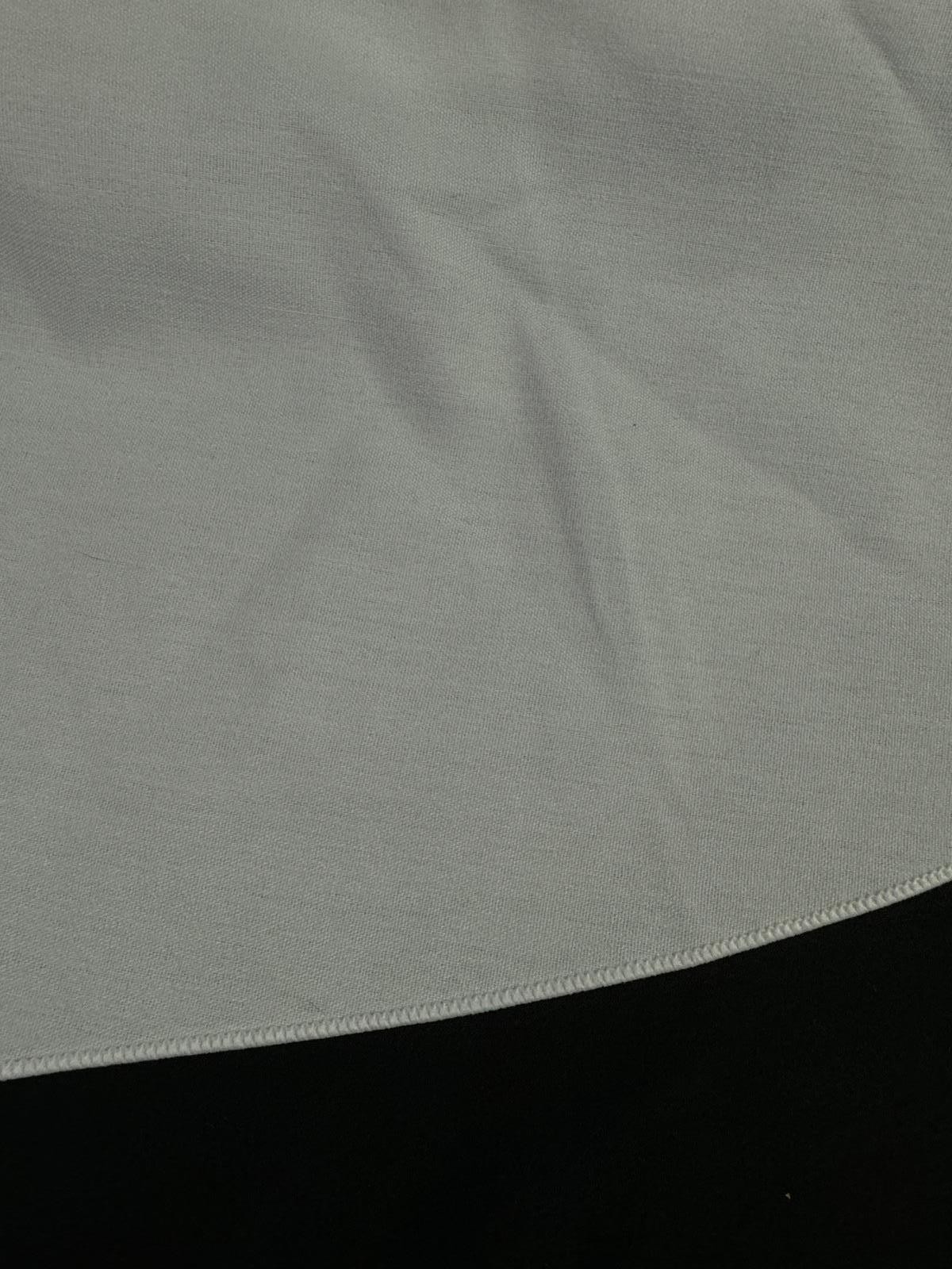 2 Round Woven Cotton Blend Straight Hem Tablecloths 88 in Diameter Wedding Party gallery