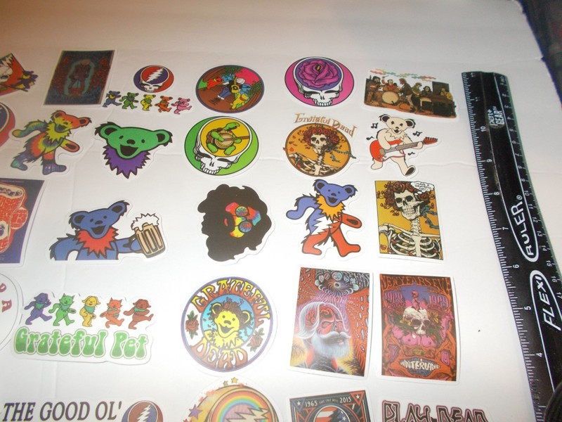 100 Different Grateful Dead Stickers, 60th Anniversary of the Grateful Dead 2025 gallery