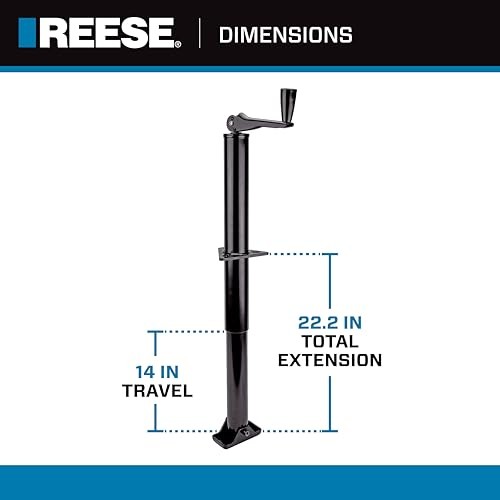 74407 Round Trailer Jack, A-Frame, 2,000 lbs. Lift Capacity, Topwind, Bolt gallery