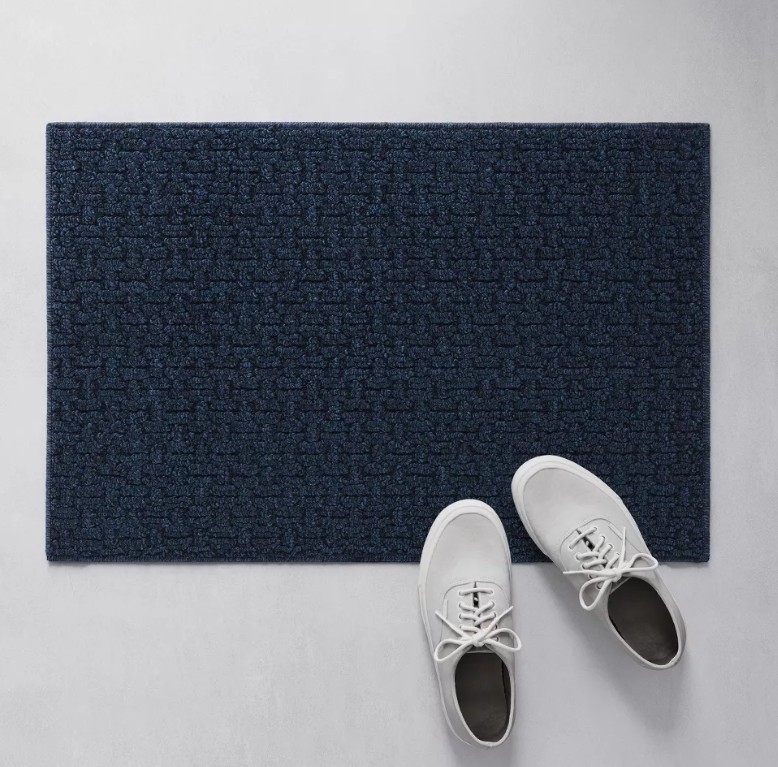 Washable Solid Machine Tufted Accent Rug Blue - Threshold™ 20"x30" gallery
