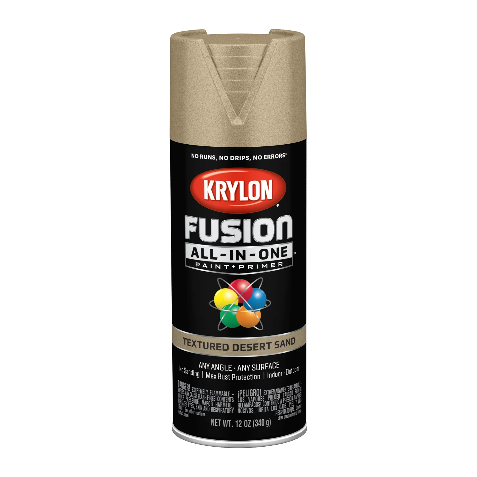 Krylon Fusion All-In-One Matte Desert Sand Textured Spray paint and primer in on gallery