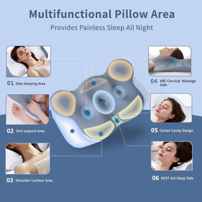 Cloud Contour Memory Foam Pillow,Ergonomic Design for Reducing Snoring gallery