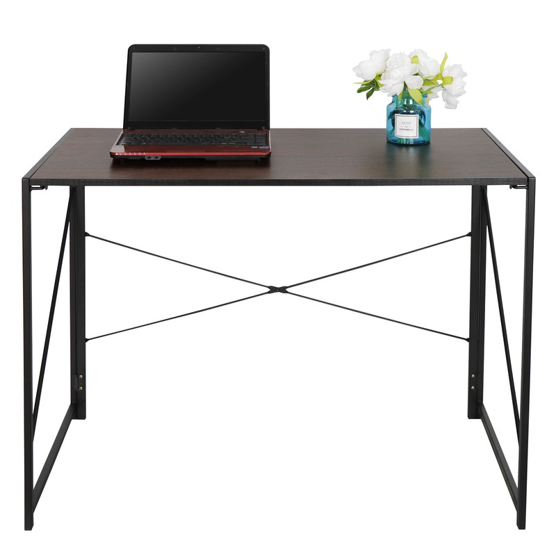 Modern Computer Writing Desk Study Desk Industrial Style Folding Corner Table gallery