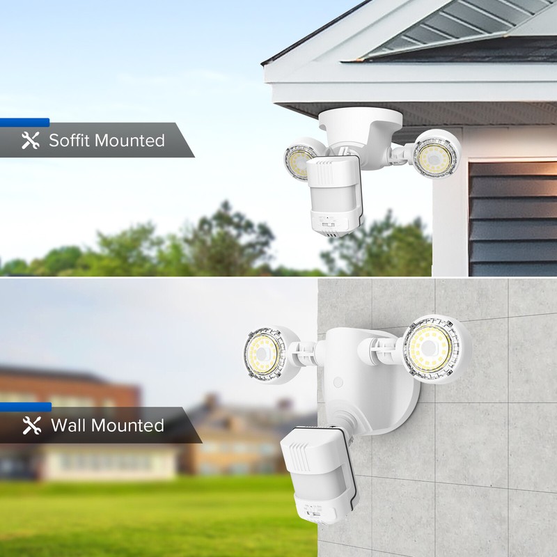 2-Pack LED Solar Light Motion Sensor 3 Mode Flood Lamp Outdoor Wall Garden SANSI gallery