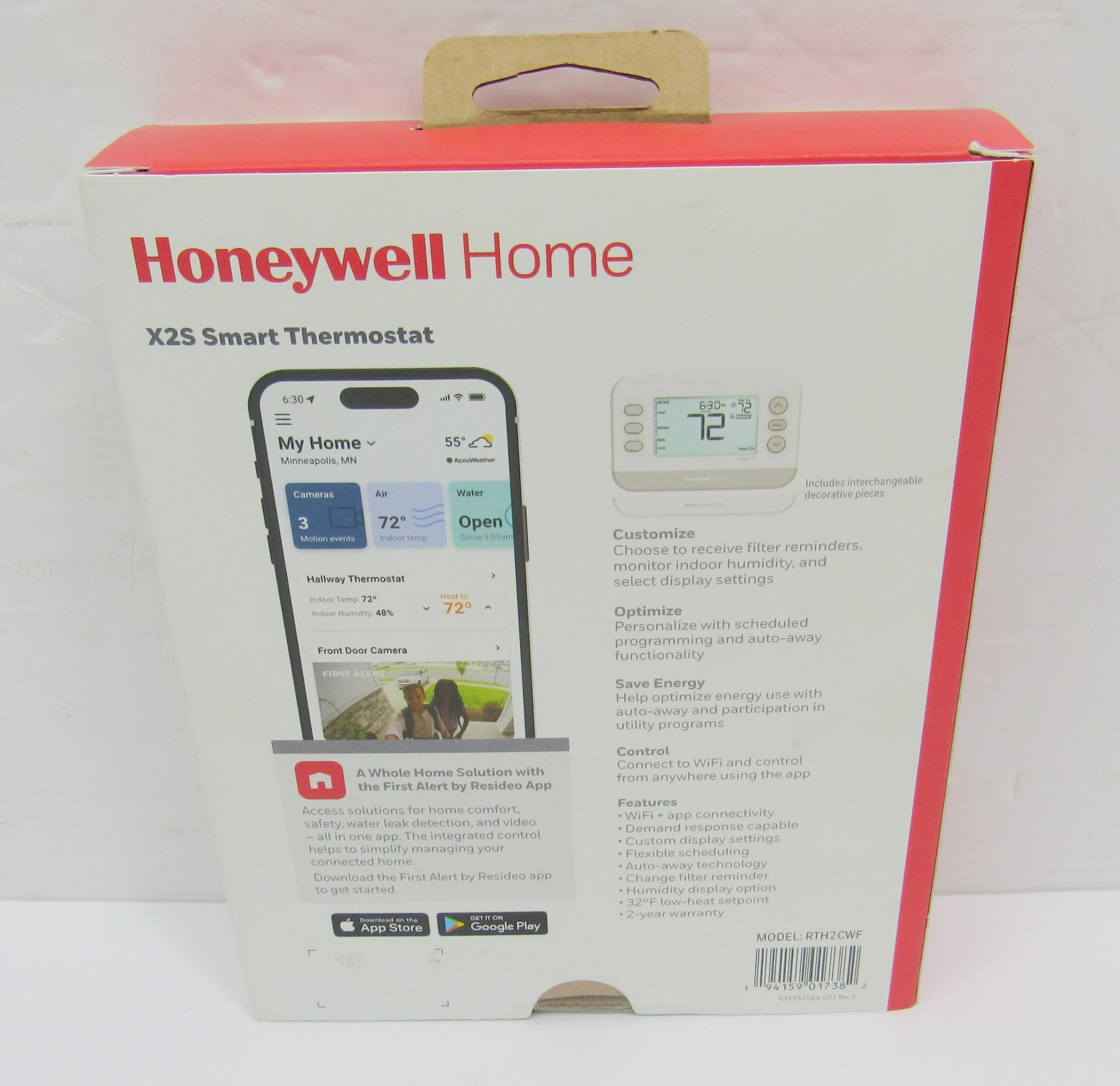 Honeywell Home Smart Thermostat, Conventional/heat Pump Compatibility, Wifi New gallery
