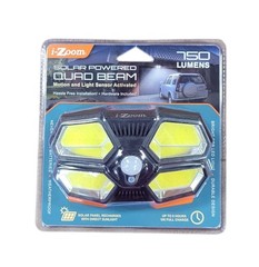 I-Zoom Solar Powered Quad Beam Motion Light 750 Lumens