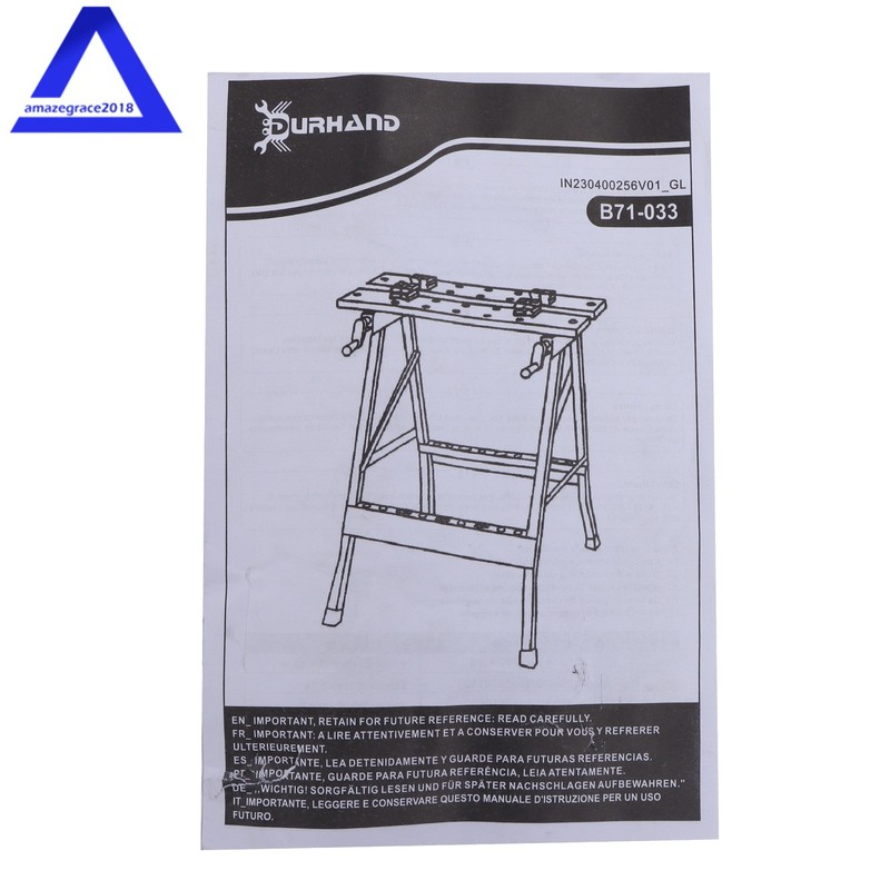 220lbs Folding Workbench,Vise Garage Steel Work Table Workshop Tool Storage gallery
