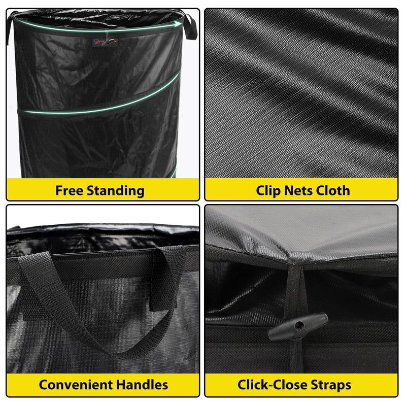 45 Gallon Collapsible Trash Can, Collapsible Garden Bag for Collecting Weeds,... gallery