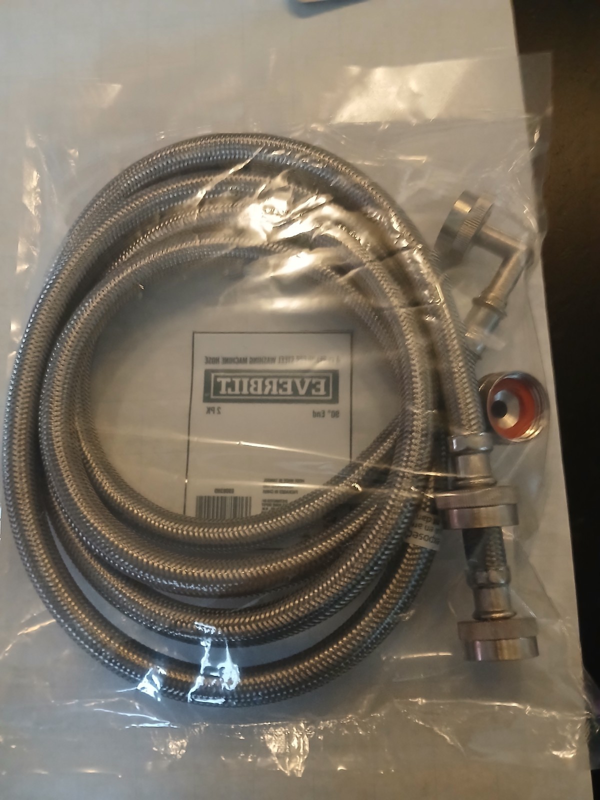 4 ft Everbilt Stainless Steel Washing Machine Hose 2 pack gallery