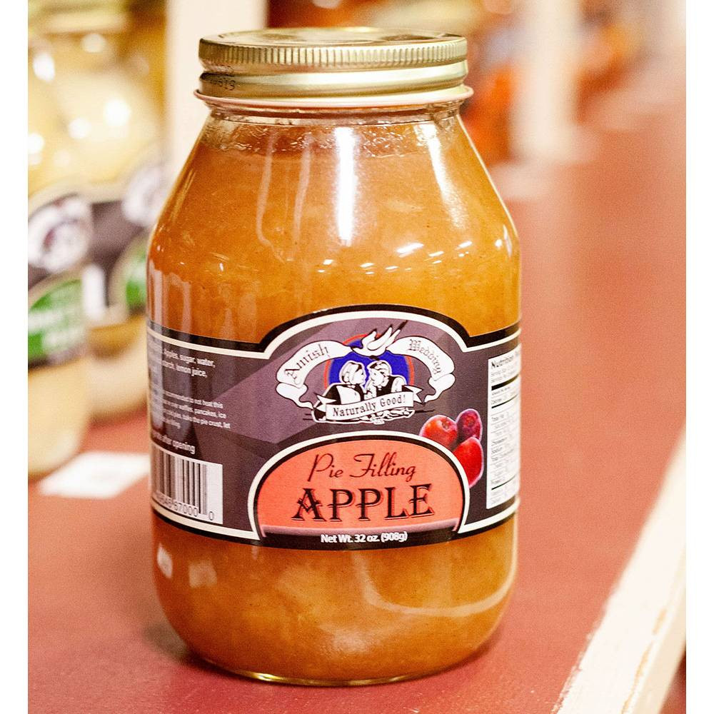 Amish Wedding Apple Pie Filling Pre Cooked Real Natural Flavor 32 Oz Jar gallery