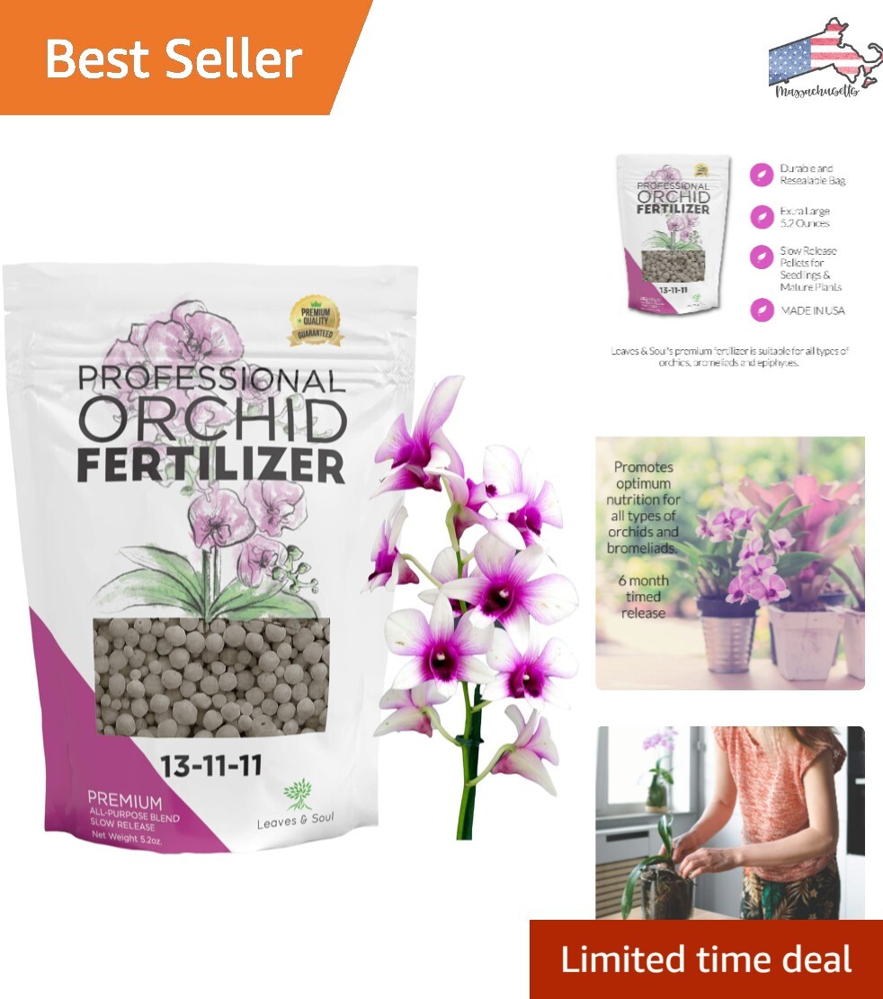 Long-Lasting 5.2 oz Resealable Bag: Orchid Fertilizer Pellets for All Varieties gallery