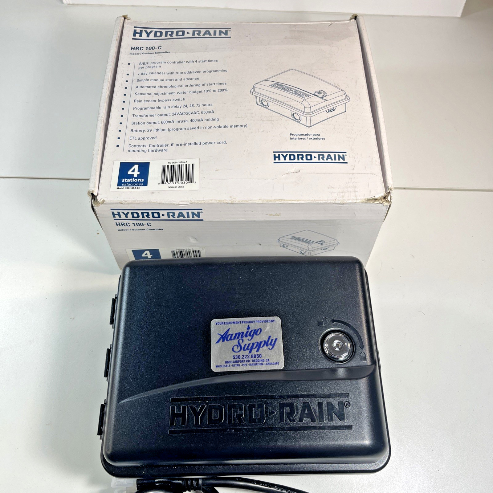 Hydro-Rain Indoor/Outdoor Irrigation Controller & Timer /4 Stations/HRC 100 C gallery