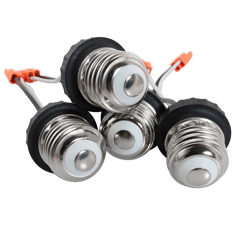 E26 Medium Socket Adapter 4Pairs Male Screw in Light Bulb Sockets Pigtail gallery