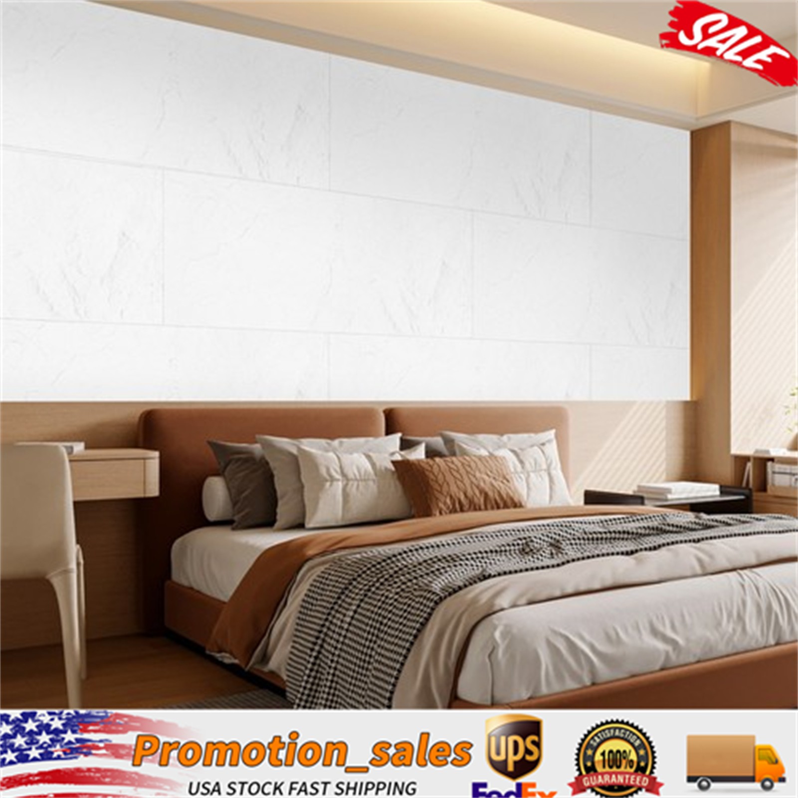 Faux Stone Wall Panels Decor 4PCS PU Panel for Interior Decoration Home/Office gallery