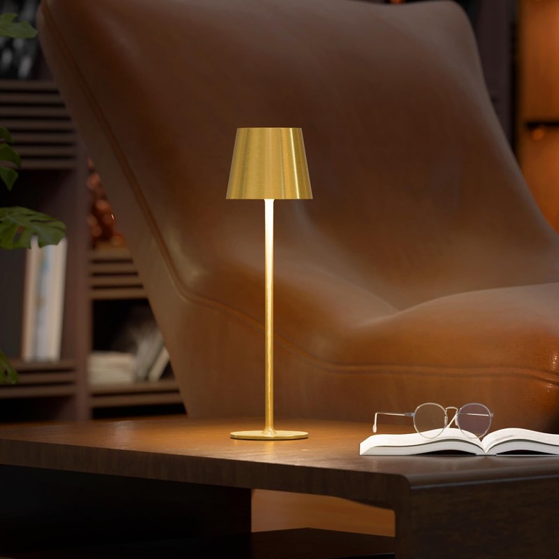 2 Pack Rechargeable Cordless Table Lamps, 5200mAh Battery Operated Lamp Porta... gallery