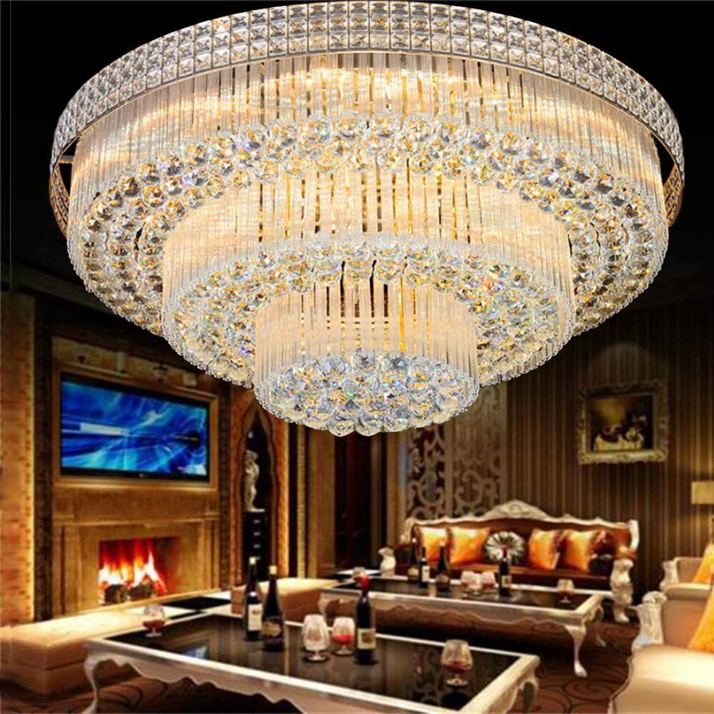 K9 Crystal Ceiling Fixture Light Pendant Lamp Chandelier Lighting 60/80cm gallery