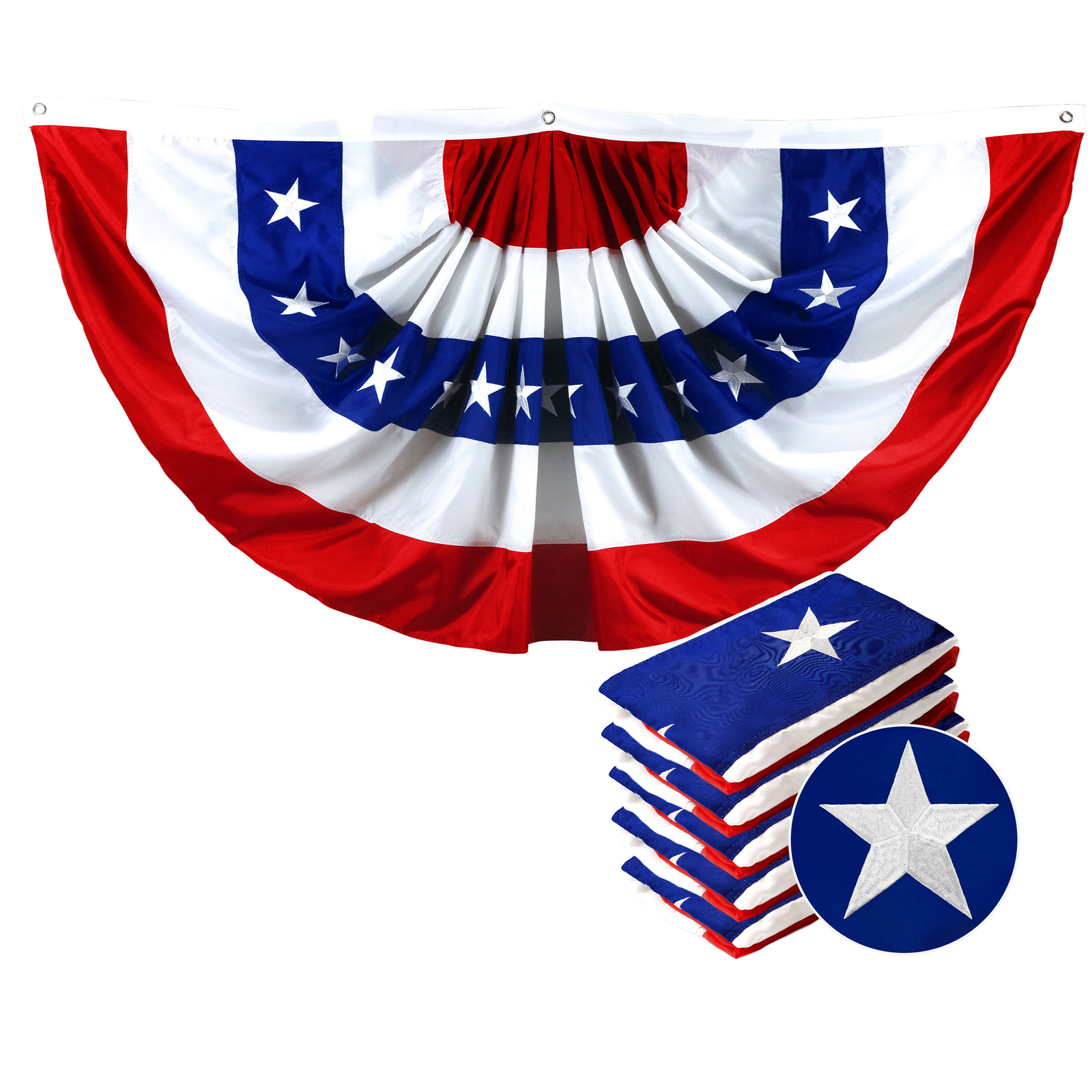 Fan Flag 2x4FT 5-Pack Embroidered Polyester By G128 gallery