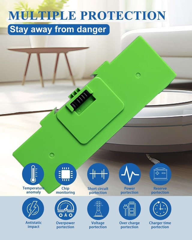 ABL F Battery Replacement for Roomba Compatible with Roomba i7 i7 i8 i8 j9 j9 gallery