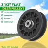 TonGass (2-Pack) Exact Replacement 3 1/2” Flat Idler Pulley 3 1/2" gallery