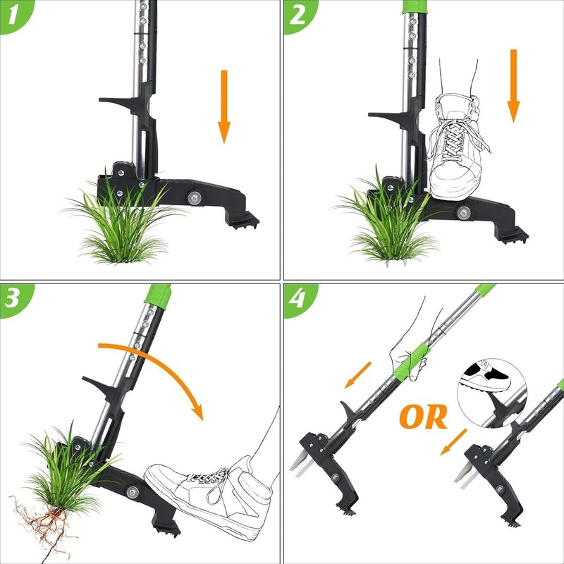 Weeder Puller Tool Stand Up Weed Tool with Long Handle Garden Weed Remover Tool gallery
