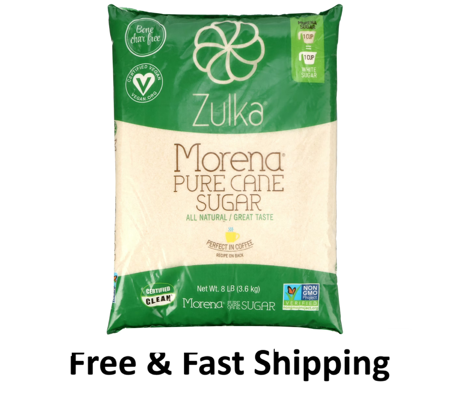 Zulka Pure Cane sugar allergen not Contained, 8 lb..... gallery