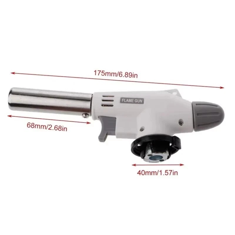 Outdoor Butane Gas Torch Burner Adjustable Flame for Camping Cooking BBQ Baking gallery