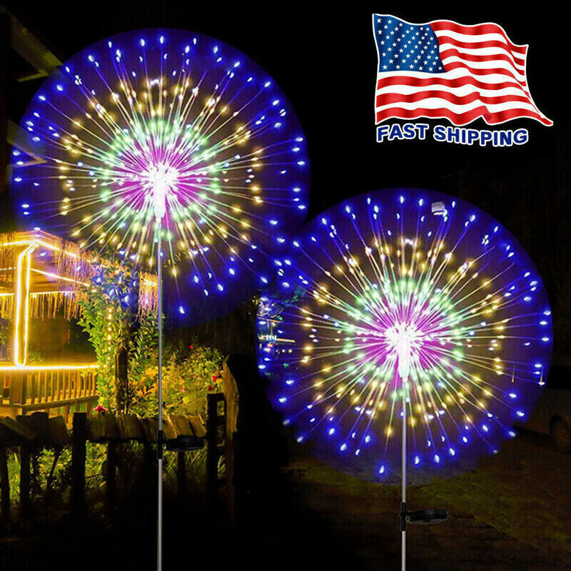 150LED Solar Firework Lights Outdoor Waterproof Path Lawn Garden Christmas light gallery