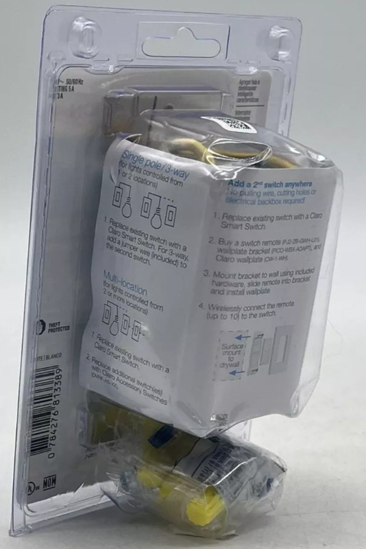 🆕 Lutron CLARO Smart Switch for Caseta, Lighting 5A/ Fan 3A (DVRF-5NS-WH-R) 🆕 gallery