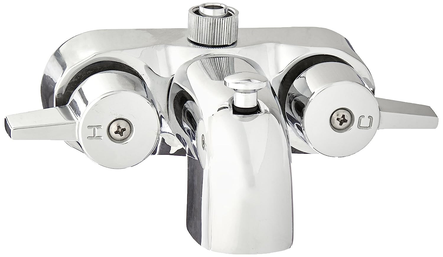 Add A Shower Converter Kit For Clawfoot Tub with Diverter Faucet & Shower Rod gallery