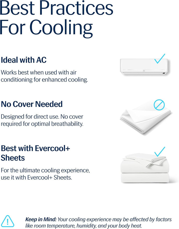 Evercool® Cooling Comforter for Hot Sleepers, Full/Queen, Arctic White gallery