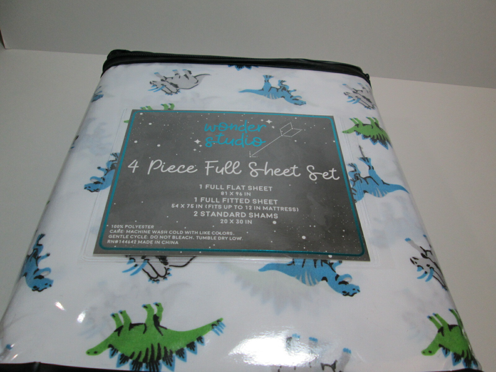 New Wonder Studio Full Sheet Set DINOSAURS ~ Blue, Green, Gray, Black NIP gallery