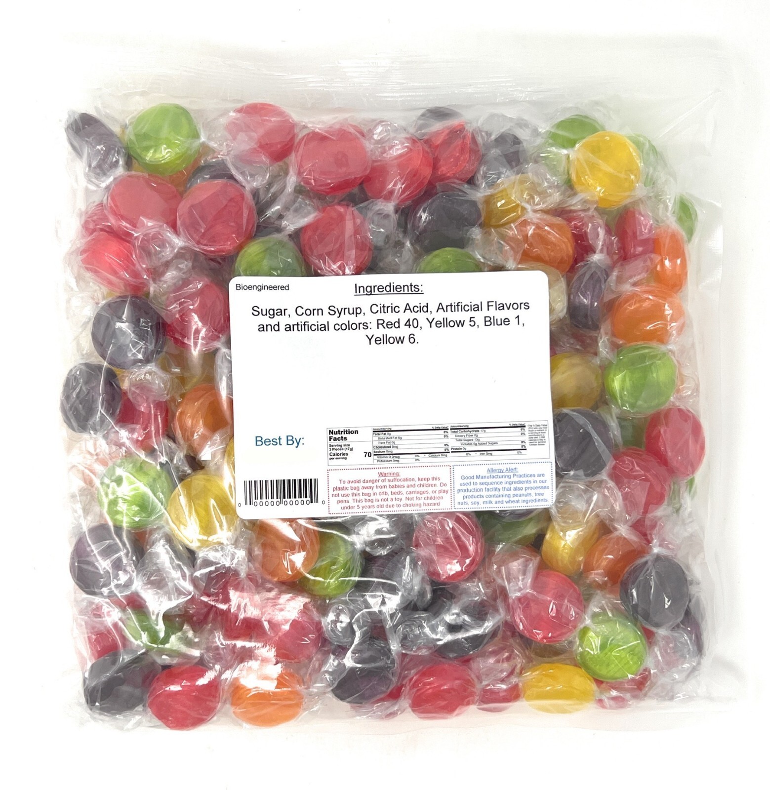 Assorted Fruit Flavored Buttons Candy - 2 lbs. ~ YANKEETRADERS® ~ FREE SHIPPING gallery