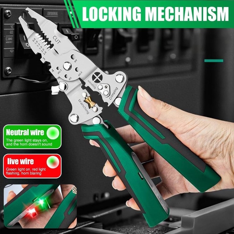 18 IN 1 Foldable Wire Stripper Tester​​ Multi-Function Plier with Voltage Tester gallery