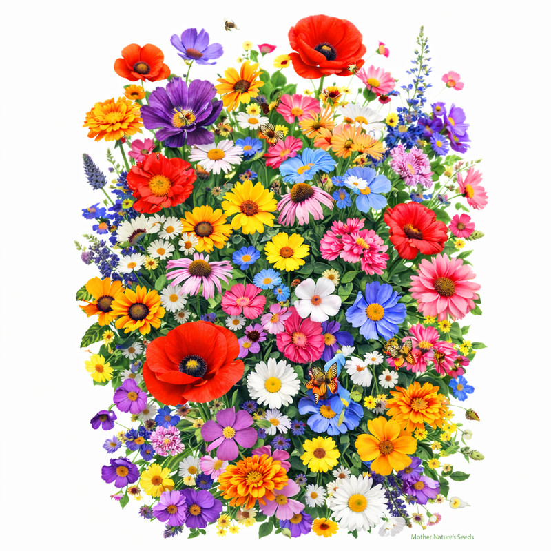Landscaper's Pack EVERYTHING Wildflower Mix: Heirloom Non-GMO 5000+ Seeds! gallery