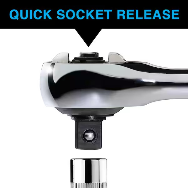Zero Degree 3/8 in. Drive Gearless Ratchet with Socket Quick Release gallery